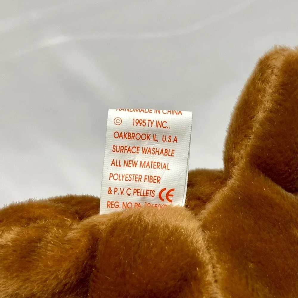 Ty Beanie Babies Weenie 4013 Daschund Dog 1995 Retired PVC‎ Pellets Rare Plush